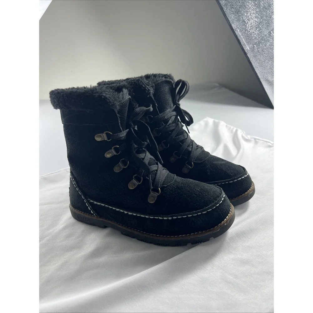 New Women's Lamo Taylor Black Lace-up Winter/Hiking Boots size 7